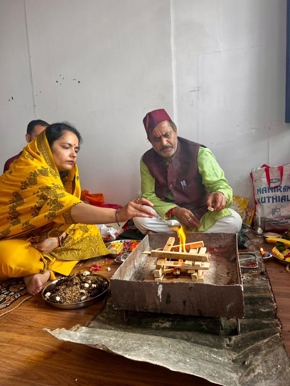 Team puja ceremony at HighlandConnect office